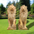 modern garden outdoor marble carving decorative lion sculpture